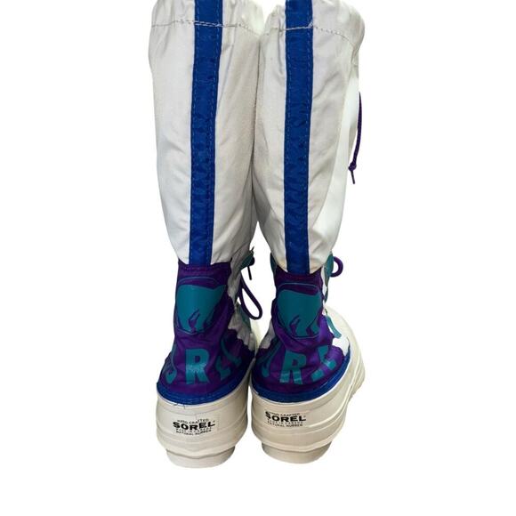 Sorel Vtg 90s Colorblock Thrashed Snow Boots Women’s Sz 6 Trashy Y2K Casual Shoe - Picture 6 of 16